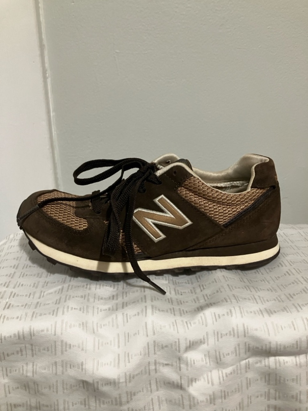 New Balance Brown Suede & Mesh Sneakers Vintage 2000s - Picture 5 of 10